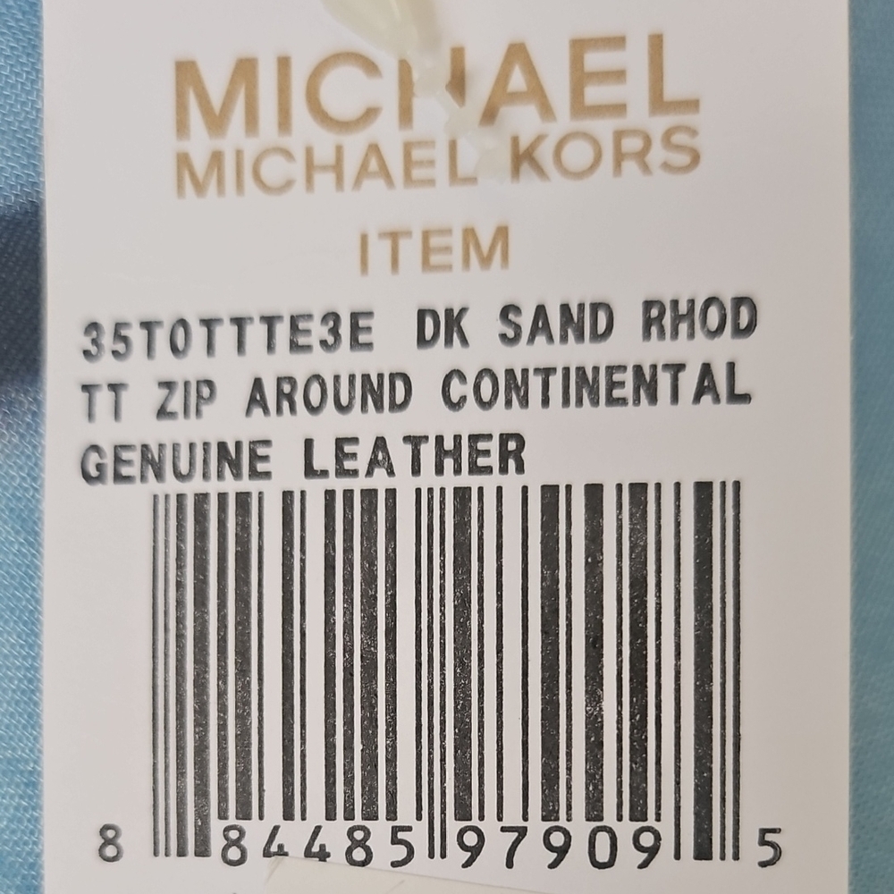 Michael Kors Snake Print Wallet - Tan and Black - Picture 10 of 10